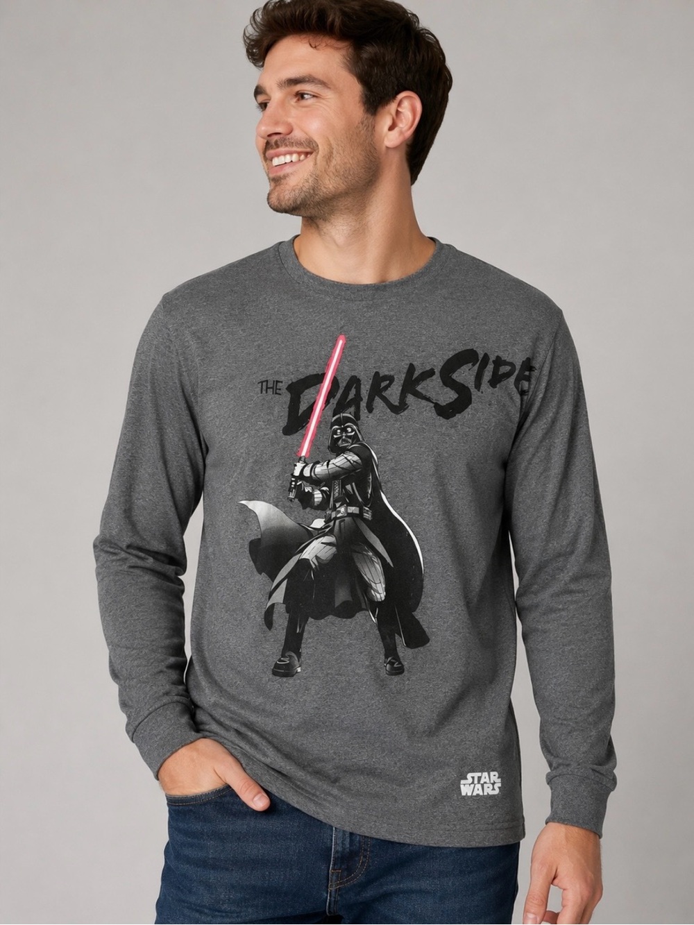 Star Wars Darth Vader “The Dark Side” Long Sleeve Shirt – L/G – NEW WITH TAGS